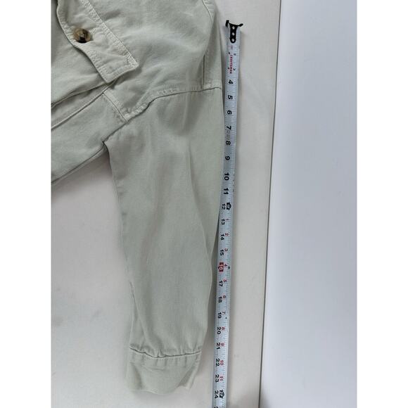 Zara Womens Button Down Jean Jacket Mint Green Cotton Size Small - Picture 7 of 8